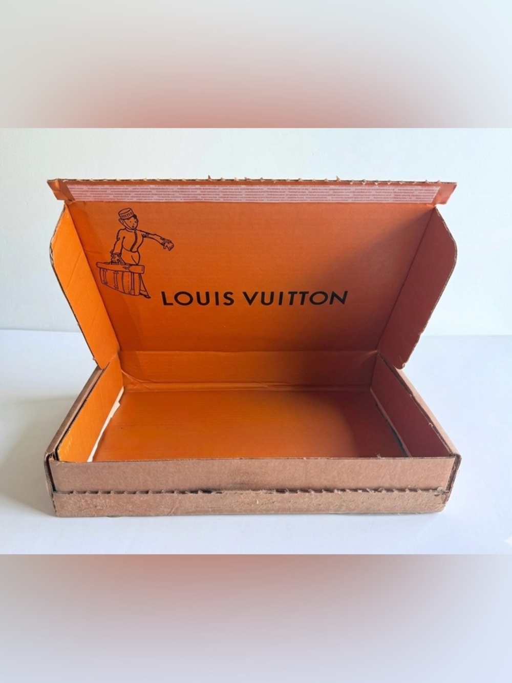 Authentic Louis Vuitton Orange Groom Collector’s Presentation Shipping Box Logo